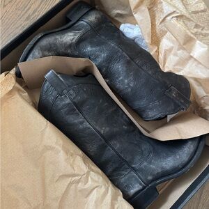 Frye Black Leather Women's Boots